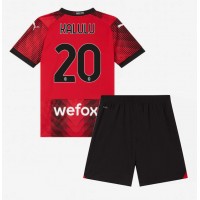 Dětský fotbalový dres AC Milan Pierre Kalulu #20 2023-24 Domácí Krátký Rukáv (+ trenýrky)